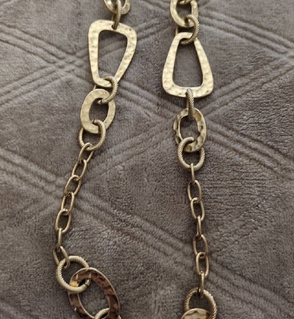 Lia Sophia Gold Link Statement Necklace - Women Jewelry - Picture 2 of 4